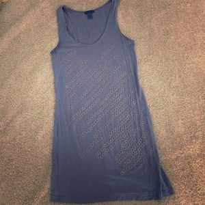 Fun shirt dress with metal rings size S